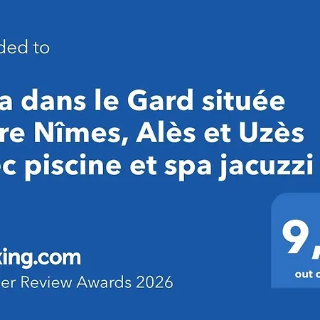 Dans Le Gard Située Entre Nîmes, Alès Et Uzès Avec Piscine Et Jacuzzi Villa